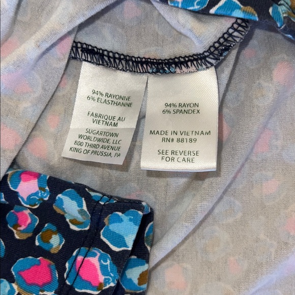 EUC Lilly Pulitzer Parigi Knit Skort Romper Seabreeze Blue Low Tide Navy Spotted - Picture 10 of 16